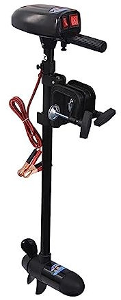 Elektrischer Außenbordmotor, 12V 28lbs Boots-Elektro-Trolling-Motor, Propeller-Geschwindigkeitskajak-Motor, Außenbordfischen-aufblasbares PVC-Boot for Motor Bootsmotor für Schlauchboote/Angelboote