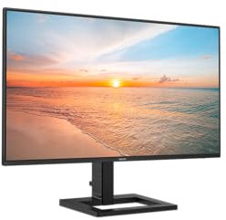 Philips 24E1N1300AM - 24 inch FHD Monitor, Height Adjustable, Speakers (1920x1080, 100 Hz, HDMI, USB-C (65W Power Delivery) USB hub) Black