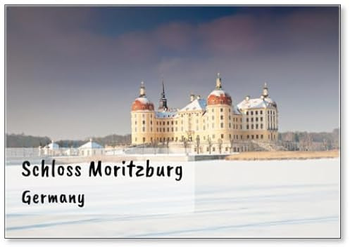 Kühlschrankmagnet Schloss Moritzburg Im Winter Design 1