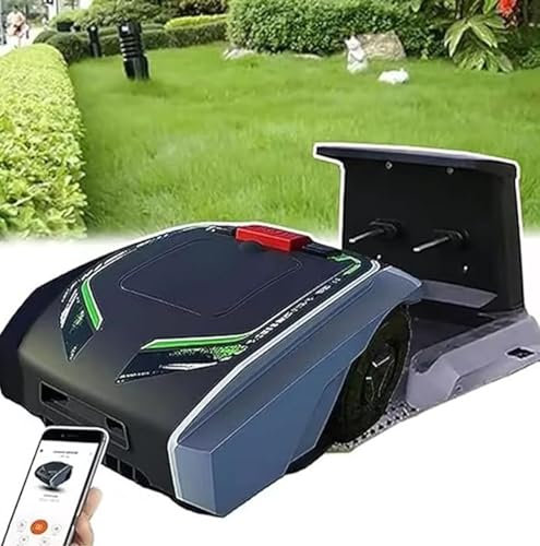 Cortacésped Inteligente Totalmente Automático,Cortacésped de Jardín, Robot de Césped, Dispositivo de Protección de Seguridad, Carga Automática, para Césped/Jardín