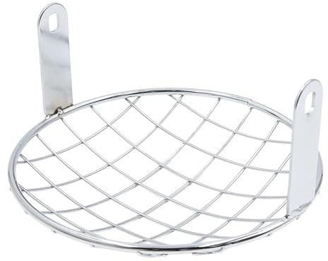Rejillas Protectoras Cubierta Rejilla para Faros Motocicleta Parrilla Malla para Faros Delanteros Metal Negro 7,8 Pulgadas Protector Rejilla(1)