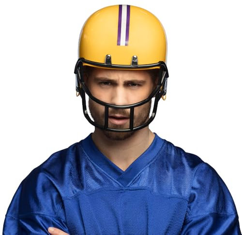 Boland 01454 - American Football Helm, Zubehör für Faschingskostüme, Kopfbedeckung für Karneval und Mottoparty, Footballspieler