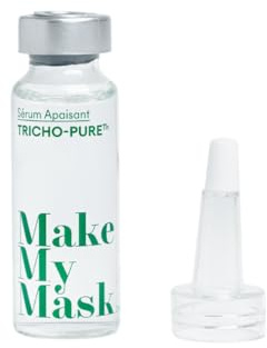 Makemymask, Sérum Apaisant Cuir Chevelu Anti-Démangeaisons, 97% Naturel | Apaisement immédiat des démangeaisons et rééquilibrage durable du microbiome du cuir chevelu dès la 1ère utilisation