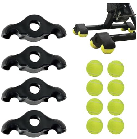 Fahrrad-Fuß-Adapter für den Innenbereich, mit 4 Tennis-Stabilitäts-Zubehör, für Smart-Bikes, Widerstandstrainer, Heimtrainer, Heimtraining, Heimtraining, Kick-Core, 4 Stück