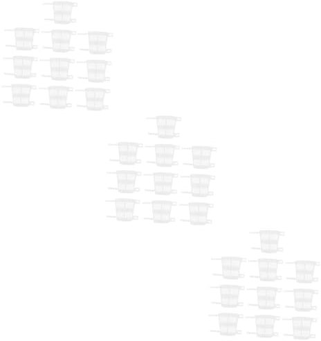 GALPADA 3 Set Coppa Per Piantare Dendrobium Fioriera A Trogolo Pentole Chiare Vasi Succulenti Succulento Pentola Supporto Per Piante Transparent Plastica Riutilizzabile 10 Pezzi*3