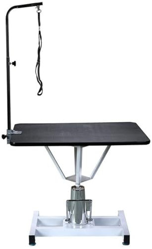 IUBGFTO Hydraulischer Fellpflegetisch zum Anheben von Haustieren, abnehmbare Halterung, Stabiler Lift, rutschfeste Oberfläche (Lotus in Einer Farbe)
