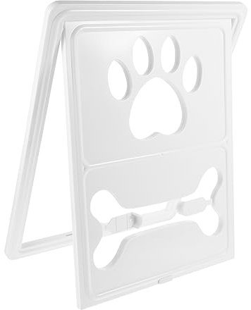 CIYODO 1 Stück Magnetische Hundeklappe für Kleine Einfache Installation Sichere und Praktische Zugangslösung für Haustiere für Fenster und Türen mit Verriegelbarem Flap Design