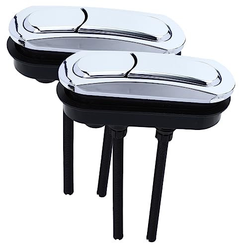 NUOBESTY 2 Stück Rundes Dual Flush Toilettenknopf Ersatzset Spülknopf für Wc Spülkasten Wasser und Ressourcensparend Einfache Montage Langlebig und Praktisch Anwendung