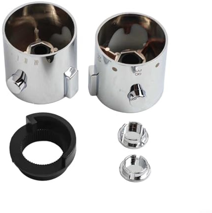 ABS Plastic Shower Temperature Control Handle Knobs for Bath Mixer Installation
