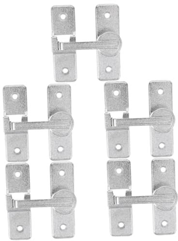 jojofuny 5 Pièces Verrou de Porte Coulissant pour Porte de Grange Serrure Robuste et Pratique pour Fenêtres et Garages Facile à Installer et Durable