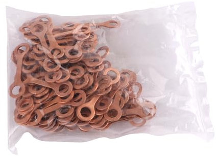 Kit de juntas 094292-0600, 100 unidades, arandela de cobre para inyección de combustible, inyector de riel común, 6 x 13 x 37 mm