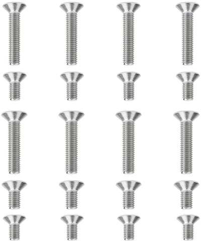 UPVC Tür- & Fenster-Reparatur Schraubenset – 20-tlg. Edelstahl Senkkopfschrauben M3.5, M4, M5 | 8mm & 20mm Profi-Set für Schließbleche, Getriebe & Griffe