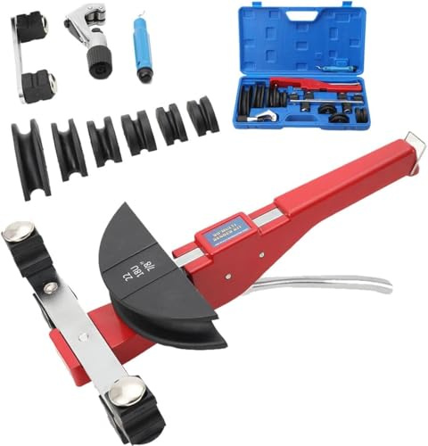 CDZHLTG Curvatubi Manuale, Curvatrice per tubo multistrato con 7 Stampi, Curvatrice per tubi a 90 ° per Tubi in Rame, Alluminio, Multistrato (6-22 mm)