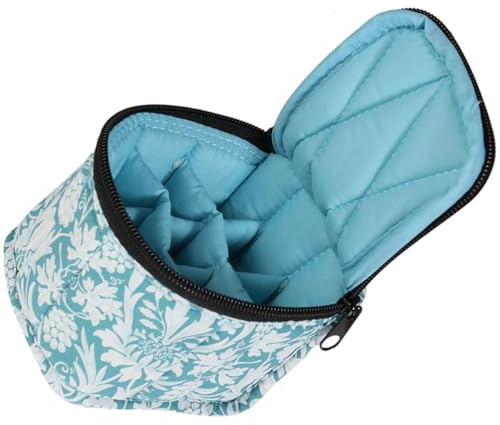 FONDOTIN Organizer Antiscivolo 9 15ml Scomparti Borsa Art Smalti e Design Cerniera Viaggi e Ufficio per Appassionati di Nail