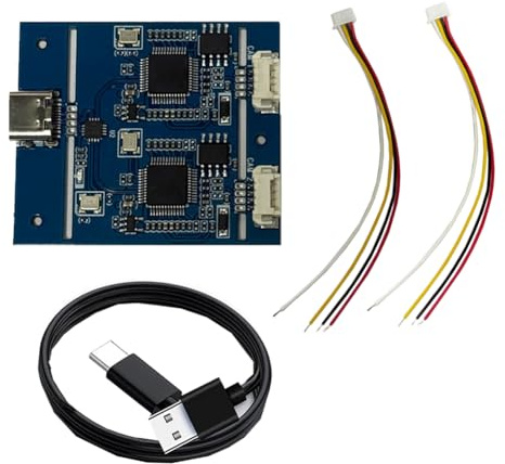 Fowecry Capture-Kartenmodul 1080P AV/CVBS, 2 Kanäle, Video auf USB-Ausgang, UVC, ohne Treiber für Android