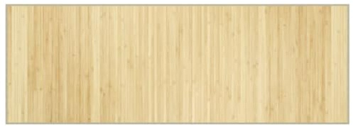 QJBSAVVA Tappeto in bambù, 70 x 200 cm, colore naturale chiaro, moderno, per soggiorno, corridoio e cucina, antiscivolo, robusto, rettangolare