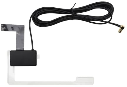 DAB Digital Radio Aerial for Pioneer Kenwood JVC Sony Car Stereo Head Units | SMB Male Connector,Active Amplified Design,3 Metre Long Cable,Internal Windscreen Mount,DAB Digital Radio Reception