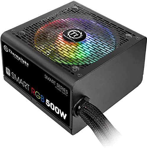 Thermaltake Smart RGB 500W - Fuente de alimentación de 500 W, Color Negro