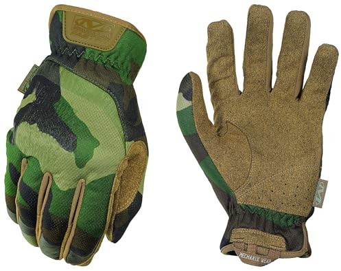 Mechanix Wear - FastFit Woodland Camo Touch Screen Handschuhe (Large, Tarnen)