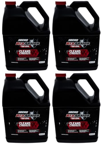 ECHO 6550050 Red Armor 2-Stroke Semi-Synthetic Oil Mix 1 Gallon Bottles 4 Pack