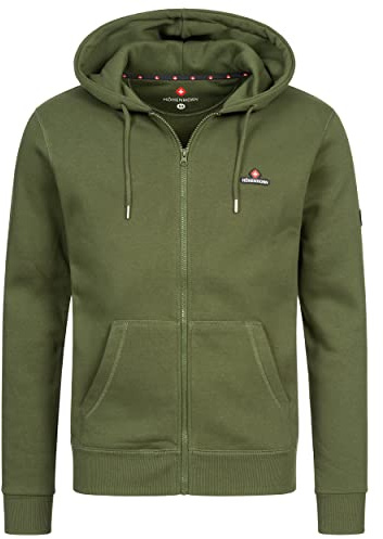 Höhenhorn Katan herr huvtröja tröja huvtröja snygg moderiktig, Grön, XL