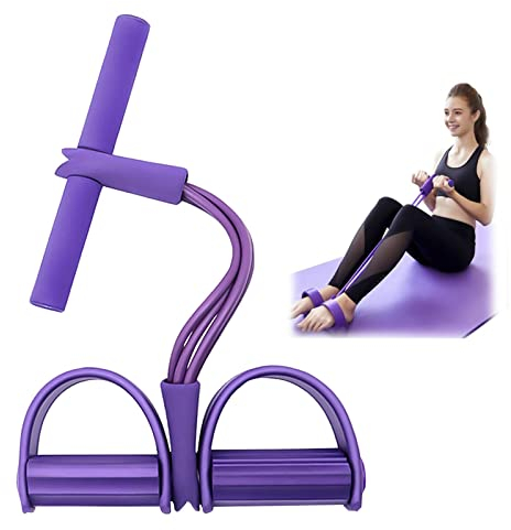 AWAVM Bauchtrainer, Sit-Up Trainingsgeräte Bodybuilding Expander Ganzkörpertrainer für Zuhause 3 Tubes Elastische Zugseil Multifunktions,Fitnessgeräte Für Zuhause,Sportgeräte