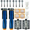 Pièces de rechange pour aspirateur Shark AI Ultra 2 en 1 RV2600WSEU / RV2500SEU, 2 brosses principales, 2 filtres de base, 2 filtres en mousse, 4 filtres HEPA, 8 brosses latérales