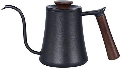 OQHAIR Caffettiera Portatile Caffettiera Riutilizzabile per Esterni in Acciaio Inossidabile Adatta a Vari fornelli a Gas Fornelli a induzione Fornelli elettrici in Ceramica ECC. Nero scur