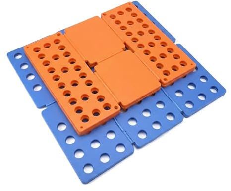 Manwetye 2 PCS Clothes Folding Board for Kid and Adult,T Shirt Folder Laundry Organizer Easy and Fast for Home Organization Clothes Folding Board(Orange and Blue)