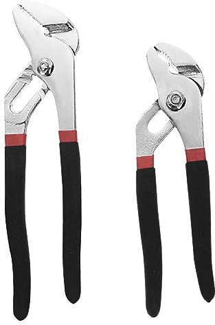 QZHDX 2pcs Water Pump Pliers Lockwire Pliers Cable Wide Jaw Opening Wrench Water Pliers Groovelock Pliers Wider Opening Pliers Water Pump Grips Cable Steel It Can Move