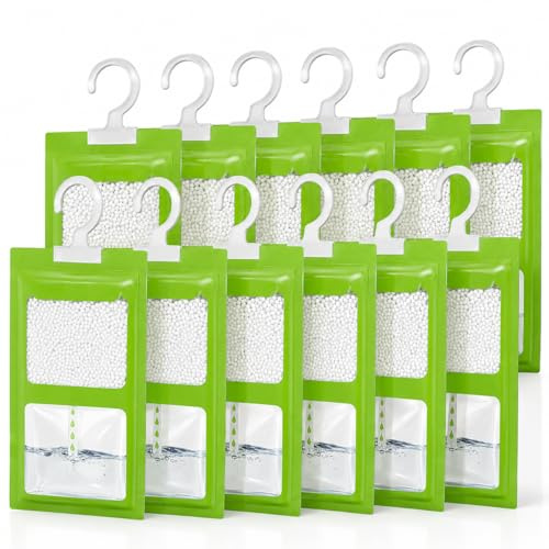 Abonana 10 Pezzi Sacchetto Anti-Umidità Appeso Armadietto, Borsa Deumidificatore Con Lavanda, Auto Deumidificatore Armadio Moistu per la Cucina, Bagno, Armadio Armadio