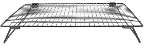 Klappbares Abkühlgitter zum Backen, Back- und Bratgitter mit klappbaren Beinen, Abkühlgitter aus Karbonstahldraht zum Backen, Kochen, Abkühlen, Braten, für Kekse, Kuchen, Torten