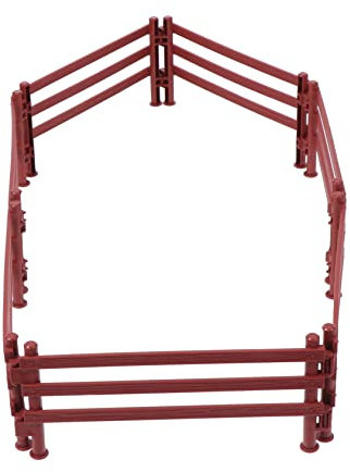 Homoyoyo 20stücke Kunststoff Zaun Spielzeug DIY Mini Zaun Fechten Panel Dekoration Gartenzaun