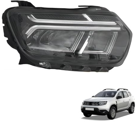 JSUDQR fari anteriori cromo destra per DACIA DUSTER 2022 XF733-010 R：260101613R 260109550R