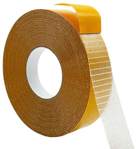 Rixotix Clear Double-Sided Fabric Tape | High Stickiness 1 x 33FT (10m) | Multifunctional Strong Adhesive Tape for Clothes and Carpets