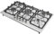 Cuisinière à gaz, 5 feux, design multi-brûleurs, réglage indépendant de la température, allumage électronique par impulsion, acier inoxydable, pour restaurants, grandes familles