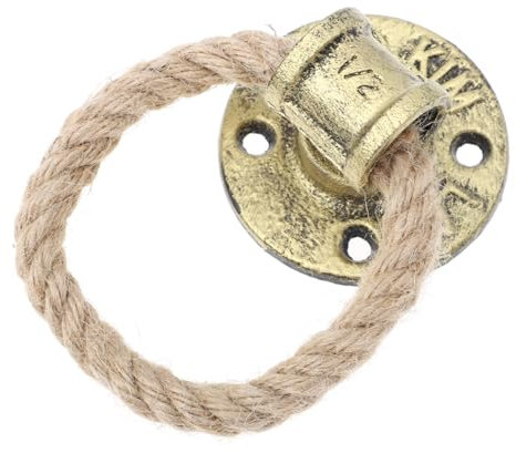 HOMSFOU Tiradores Estilo Rústico Asas De Cuerda Manijas Para Puertas De Armarios y Muebles Accesorios Decorativos Para Cocinas y Salones