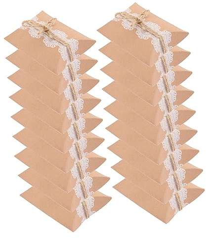 OATIPHO 50stücke Bonbon Geschenkboxen Aus Kraftpapier Party-geschenkboxen Für Hochzeitsfeiern Süßigkeitenboxen Für Kleine Geschenke Und Snacks