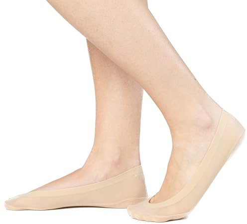 Ciocca Calzini Fantasmini Donna Taglio Laser Antiscivolo Cotone Traspiranti Invisibili per Ballerine Sneaker 3/6 Paia [692/2N_003_I_3]