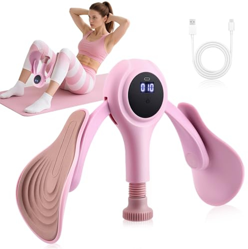 Oberschenkeltrainer beckenbodentrainer für Damen, LCD-Zählung Beintrainer Kegel-Übungsprodukte Fitnessgeräte für Zuhause, Postpartum Korrektur Werkzeug für Gesäß Beinarm Brust ​Arm