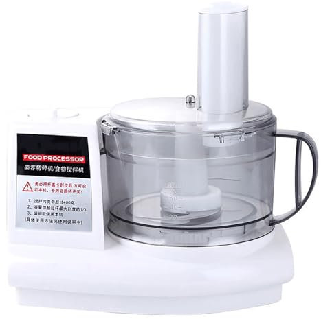 Picadora eléctrica de ajo mini de 500 W, procesador de alimentos pequeño, 3 velocidades, para carne, alimentos, cebolla, verduras, frutas