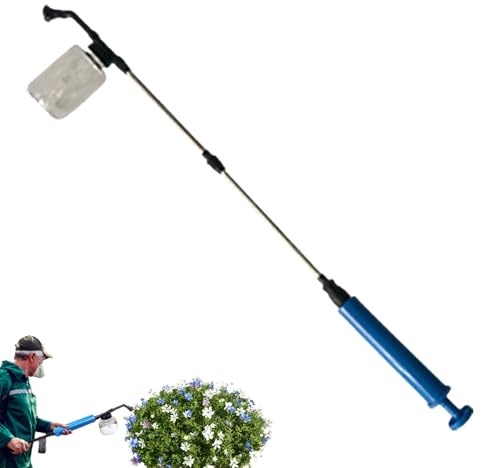 Kieselgur Zerstäuber, Kieselgur Pulver Pulverzerstäuber, Verstellbare Verlängerungsstange 42CM-126CM, Abnehmbare 250ML Pulverspender für Diatomaceous Earth Algenkalk, Gegen Ameisen Schädlinge