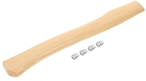 Ciieeo Manche de Hache en Bois de 38 Cm Poignée Robuste en Bois Naturel 4 Coins Ronds 11 Mm Remplacement Solide pour Outils de Jardinage Accessoire Pratique pour Haches à Main