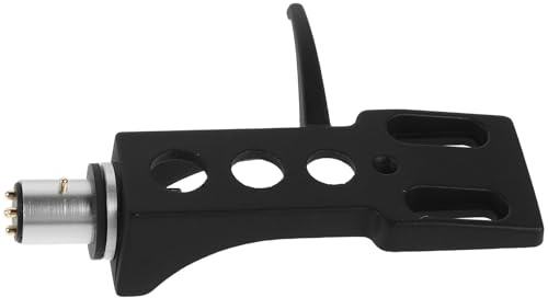 TOYANDONA Soporte Negro para Cartucho Fonográfico de Tocadiscos Dj, Accesorio de Montaje para Cabezal, Repuesto Compatible para Cápsulas y Agujas de Vinilo, Control de Resonancia, 1 Pieza