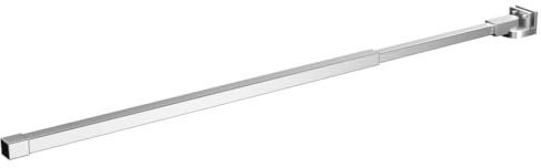 Barre de stabilisation télescopique en acier inoxydable de 70 à 120 cm - Réglable - Bras de support pour paroi de douche et séparation des pièces humides - Jusqu'à 6 mm d'épaisseur de verre - Montage