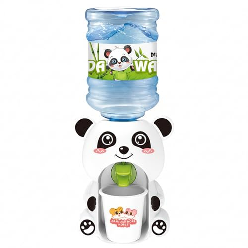 Otbushit Mini dispensador de Agua para niños, Lindo Juguete Panda con luz y Sonido, dispensador de Agua portátil para biberones, Juguete de Cocina para Juegos de rol para niños pequeños