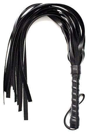 Boowhol Damen Herren Peitsche Lederpeitsche Reitpeitsche Flirt-Produkt SM Sexspielzeug Sex Cosplay (Schwarz)