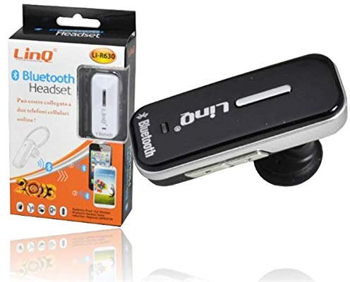 Cellulare Bluetooth Wireless Headset LINQ R630 2, 4 GHz per iPhone 6 6S 7 Plus/7, Samsung Galaxy S7 S6 S5 S4, iOS & Android Smartphone