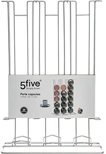 5Five - Porte capsules fixe dolce gusto 36 espaces chromé