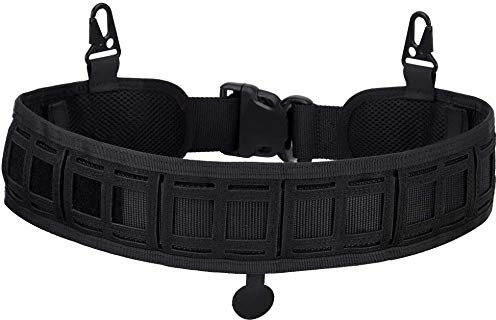 LEJUNJIE Ceinture de Combat réglable tactiquement rembourrée de Ceinture de Combat Molle rembourrée Molle Battle Ceintures 1000D en Nylon Haute densité